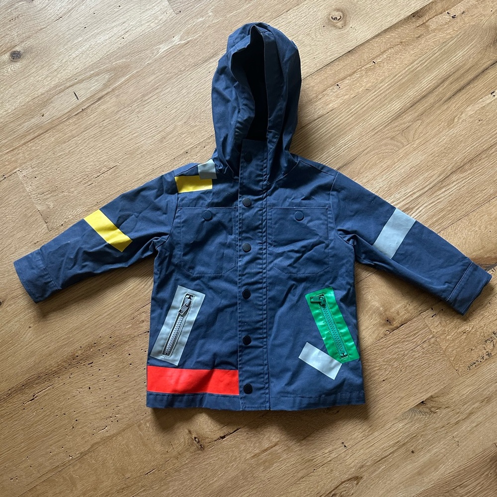 Stella McCartney Kids Navy Rain Jacket